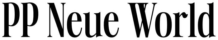 PP Neue World font preview