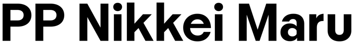 PP Nikkei Maru font preview