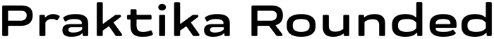 Praktika Rounded font preview