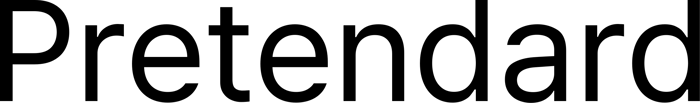 Pretendard font preview