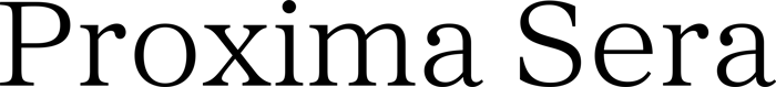 Proxima Sera font preview