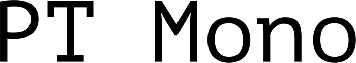 PT Mono font preview