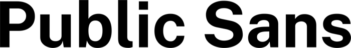 Public Sans font preview