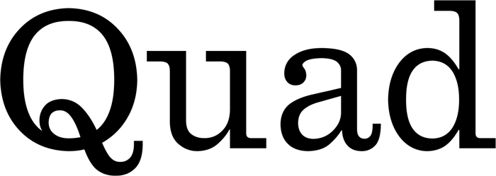 Quad font preview