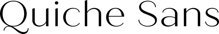Quiche Sans font preview