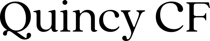 Quincy CF font preview