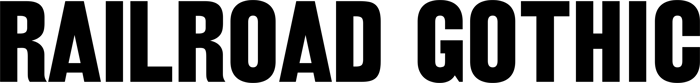 ATF Railroad Gothic font preview