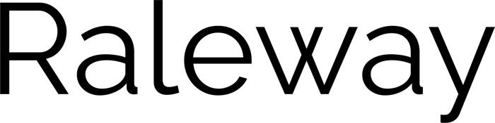 Raleway font preview