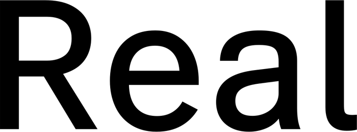 Real Text font preview
