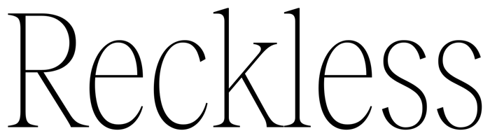 Reckless font preview