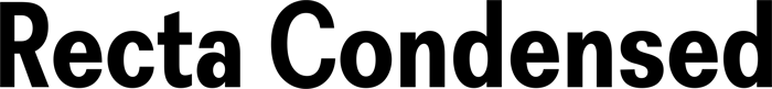 Recta Condensed font preview