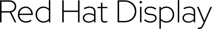 Red Hat Display font preview