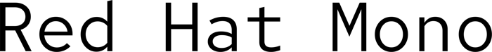 Red Hat Mono font preview