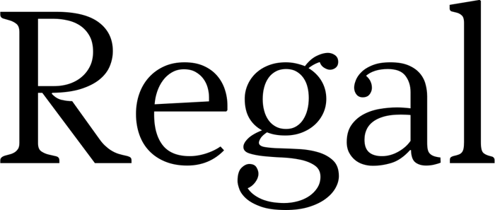 Regal font preview