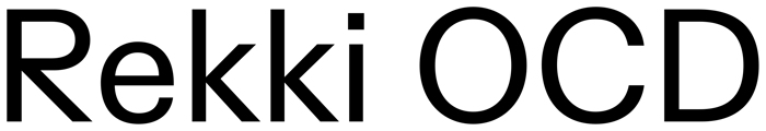 Rekki OCD font preview