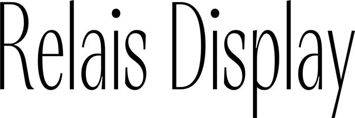 Relais Display font preview