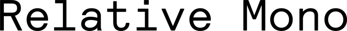 Relative Mono font preview