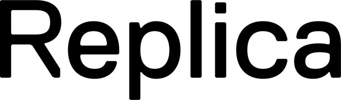 Replica font preview