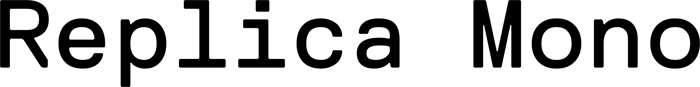 Replica Mono font preview