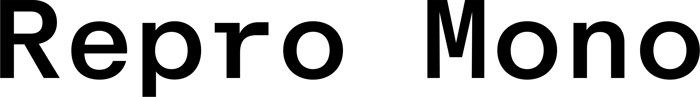 Repro Mono font preview