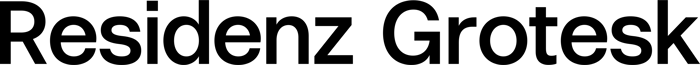 Residenz Grotesk font preview