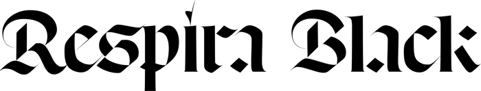 Respira Black font preview