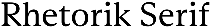 Rhetorik Serif font preview