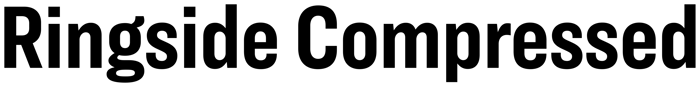 Ringside Compressed font preview