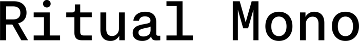 Ritual Mono font preview