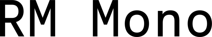 RM Mono font preview