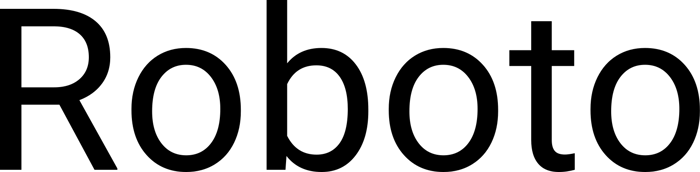 Roboto font preview