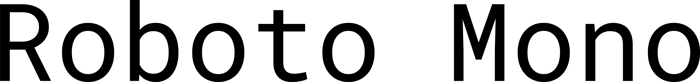 Roboto Mono font preview
