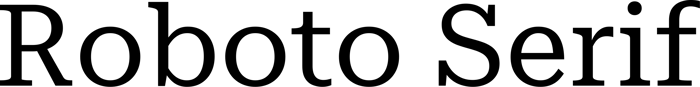 Roboto Serif font preview