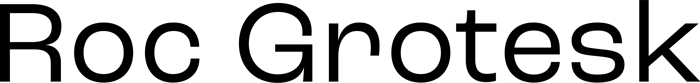 Roc Grotesk font preview