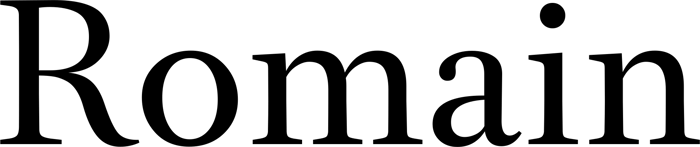 Romain font preview