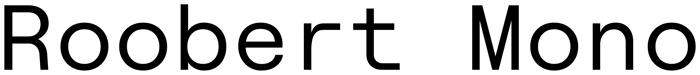 Roobert Mono font preview
