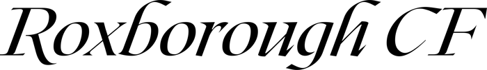 Roxborough CF font preview