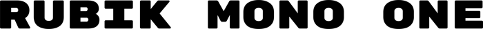 Rubik Mono One font preview