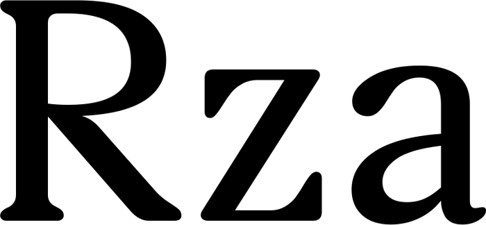 Rza font preview