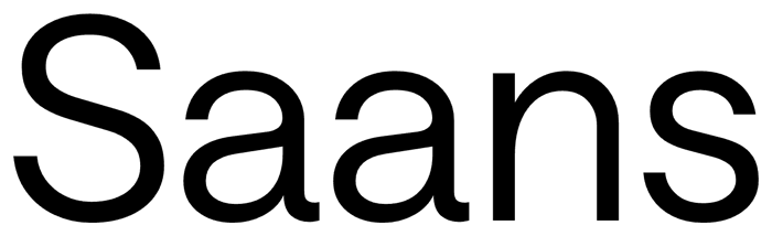 Saans font preview