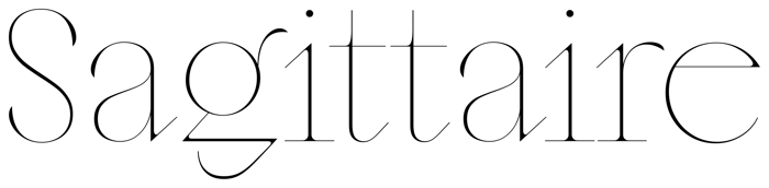 Sagittaire font preview
