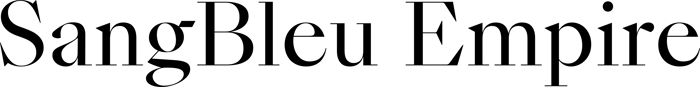 SangBleu Empire font preview