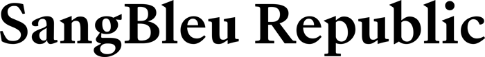 SangBleu Republic font preview
