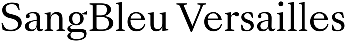 SangBleu Versailles font preview