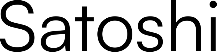 Satoshi font preview