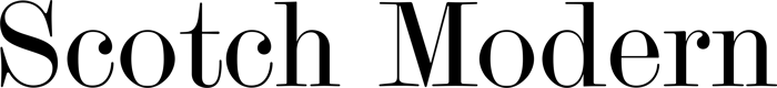 Scotch Modern font preview