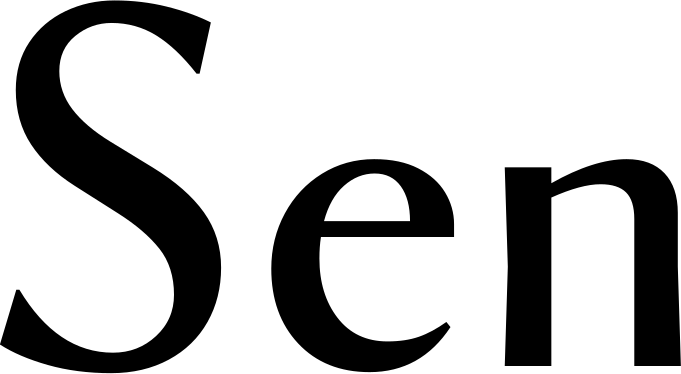 Sen font preview