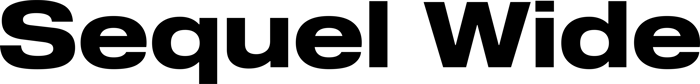 Sequel Wide font preview