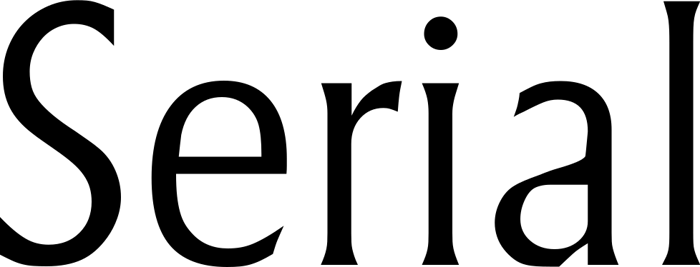 Serial font preview