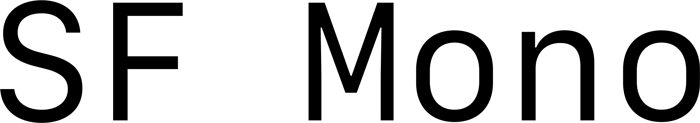 SF Mono font preview